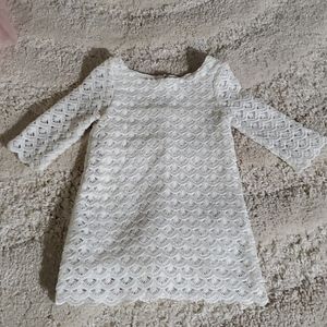 Genuine oshkosh white lace dress 2T
